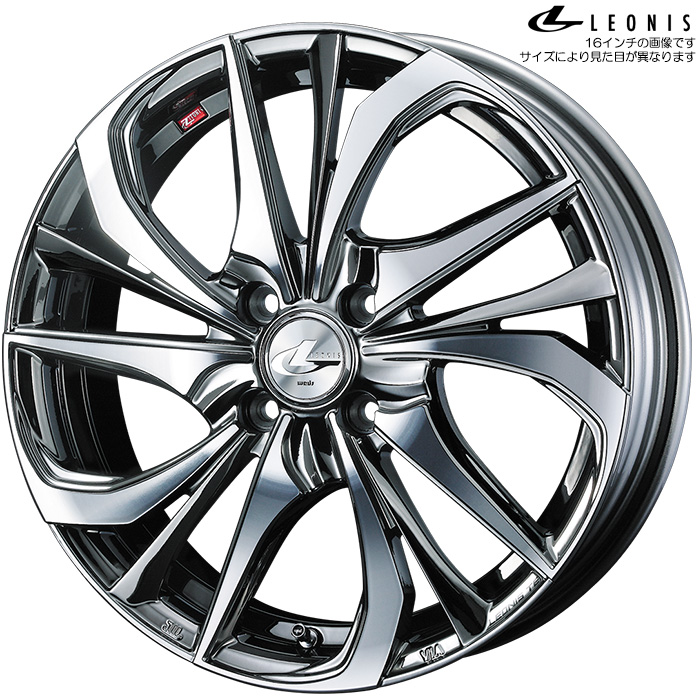 WEDS レオニス TE BMCMC 2本 16×6.0J+50 4H 100 ウェッズ ホイール LEONIS TE 2本 ブラックメタルコート/ミラーカット 送料無料(沖縄離島除) :leoniste 2 46:カーピットアイドル