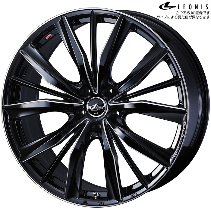 WEDS（ウェッズ） レオニス VX2 BKSC 4本 20×8.0J+45 5H 114.3 φ73