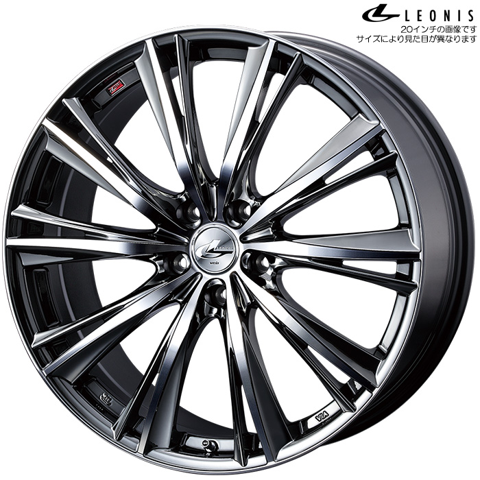 WEDS レオニス WX BMCMC 2本 18×8.0J+42 5H 114.3 ウェッズ ホイール LEONIS WX 2本 ブラックメタルコートミラーカット 送料無料(沖縄離島除) :leoniswx 2 65:カーピットアイドル