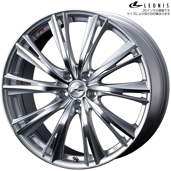 WEDS レオニス WX HSMC 2本 18×7.0J+53 5H 114.3 ウェッズ ホイール LEONIS WX 2本 ハイパーシルバーミラーカット 送料無料(沖縄離島除) :leoniswx 2 22:カーピットアイドル