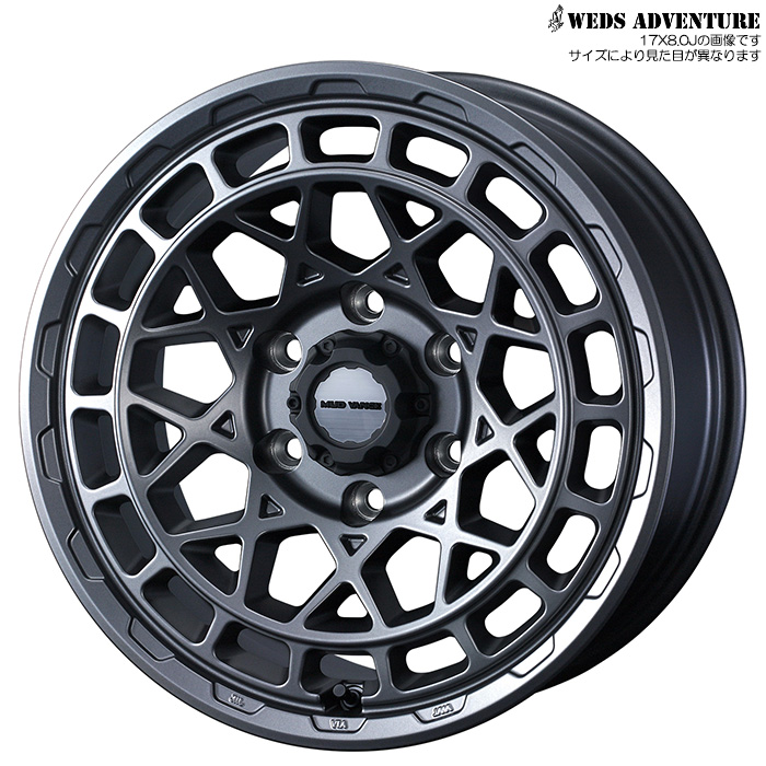 WEDS マッドヴァンス10 タイプM MGMT 1本 18X9.0J+50 6H 139.7 φ96 ウェッズ MUDVANCE10 TYPE M マットガンメタ 0041587 :mudvance10 75:カーピットアイドル