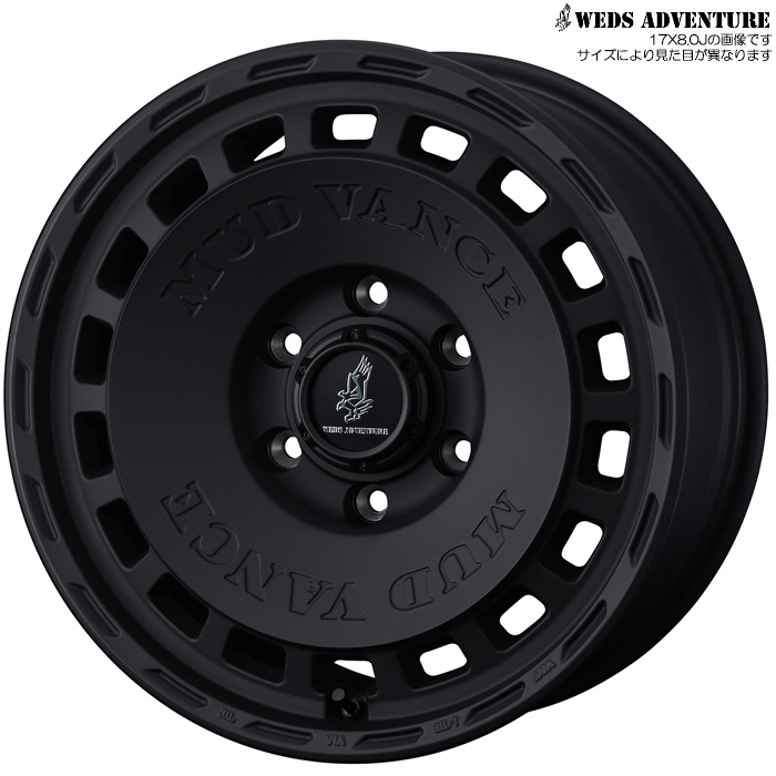 WEDS MUD VANCE DX �t���}�b�g�u���b�N 1�{ 20×9.0J+55 6H 139.7 ��96 �E�F�b�Y �z�C�[�� �}�b�h���@���XDX �t���}�b�g�u���b�N 42750