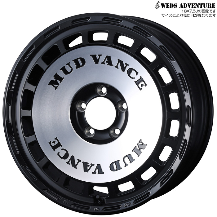 WEDS MUD VANCE DX �}�b�g�u���b�N�|���b�V�� 4�{ 16×5.5J+22 5H 139.7 ��108.25 �W���j�[ JB64W JB23W �}�b�h���@���XDX �}�b�g�u���b�N�|���b�V�� 42726