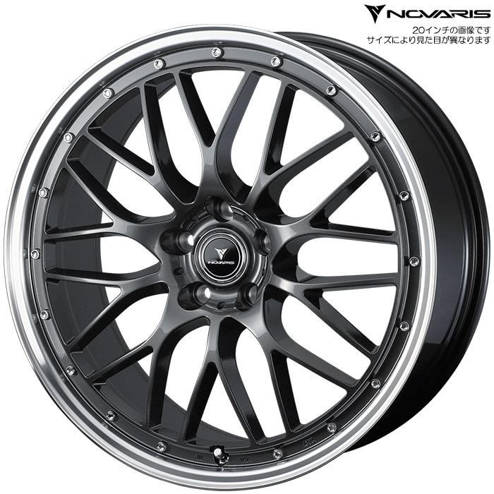 WEDS m@X AZbg M1 GM/P 1{ 18×8.0J+42 5H 114.3 73 NOVARIS ASSETE M1 K^/|bV 41075