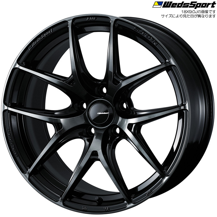 WedsSport SA-01R WBC 1本 18×7.5J+45 5H 114.3 φ73 ウェッズスポーツ ホイール SA-01R ウォースブラッククリアー 0074627｜カーピットアイドル