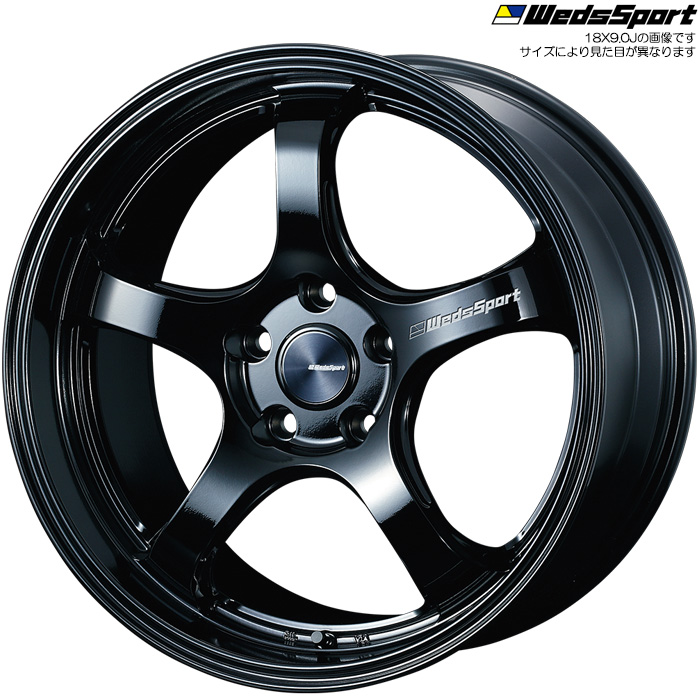 WedsSport RN-05M GLOSS BLACK 4本 18×8.0J+45 5H 112 ウェッズスポーツ ホイール RN05M グロスブラック 72767｜web-carshop