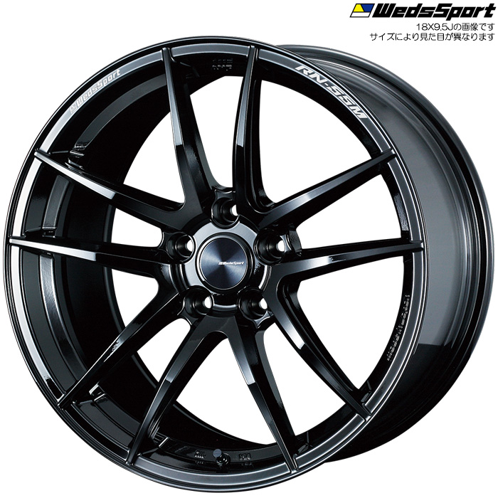 WedsSport RN 55M GLOSS BLACK 4本 18×9.5J+38 5H 114.3 ウェッズスポーツ ホイール4本 グロスブラック 代引手数料無料 送料無料(沖縄・離島除) :weds rn55m 4 68:カーピットアイドル