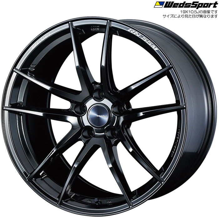 WedsSport RN 55M GLOSS BLACK 4本 19×10.5J+22 5H 114.3 ウェッズスポーツ ホイール4本 グロスブラック 代引手数料無料 送料無料(沖縄・離島除) :weds rn55m 4 53:カーピットアイドル