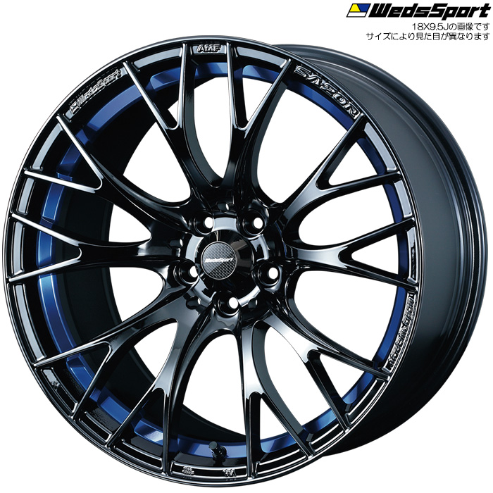 WedsSport SA-20R BLC2 1本 18×7.5J+45 5H 114.3 ウェッズスポーツ ホイール SA20R ブルーライトクローム2 72740｜web-carshop