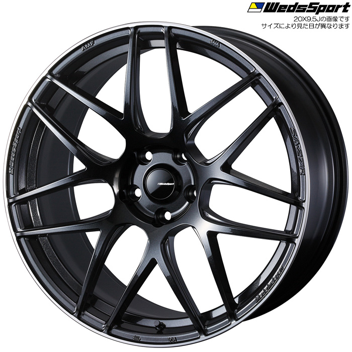 WedsSport SA-27R METAL-BLACK/F 1本 19×9.5J+48 5H 114.3 φ73 ウェッズスポーツ ホイール SA-27R メタルブラックエフ 0074487
