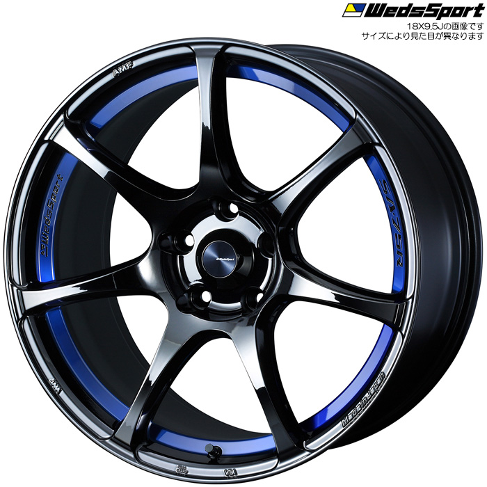 WedsSport SA-75R BLC2 1本 17×7.5J+45 5H 114.3 ウェッズスポーツ ホイール SA75R ブルーライトクローム2 74041｜web-carshop