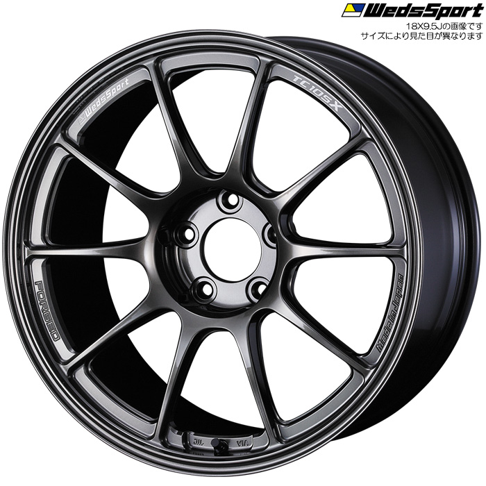 WedsSport TC105X FORGED 1本 18×9.5J+35 5H 114.3 ウェッズスポーツ ホイール TC105X FORGED EJチタン 73842｜web-carshop