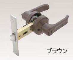 レバー ハンドル 交換 用 浴室 間仕切り鍵 ブラウン alpha ドア ノブ