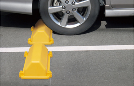 カーストッパー 樹脂製車止め 反射板付き : webショップ