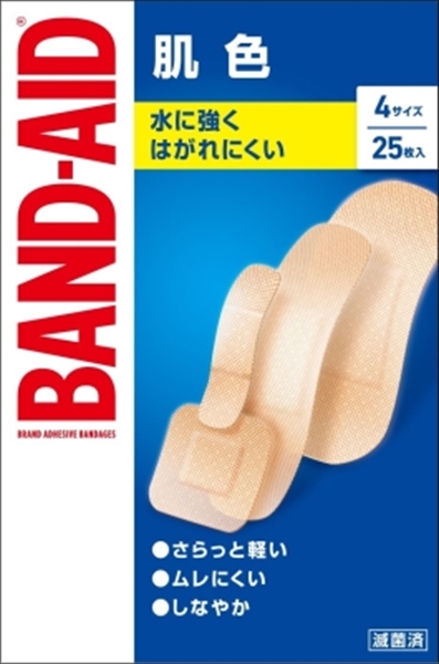 まとめ得 バンドエイド 肌色 ４サイズ ２５枚 ジョンソン・エンド・ジョンソン 絆創膏 x [20個] /h