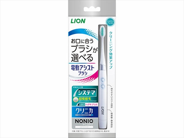 まとめ得 ＬＩＯＮ 電動アシストブラシ 本体 ライオン 歯ブラシ  x [6個] /h｜web-twohan-kenkou