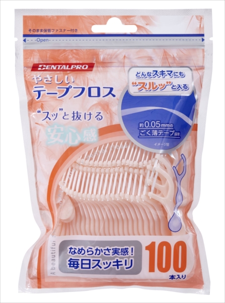 まとめ得 ＤＥＮＴＡＬＰＲＯやさしいテープフロス１００Ｐ デンタルプロ フロス・歯間ブラシ x [20個] /h