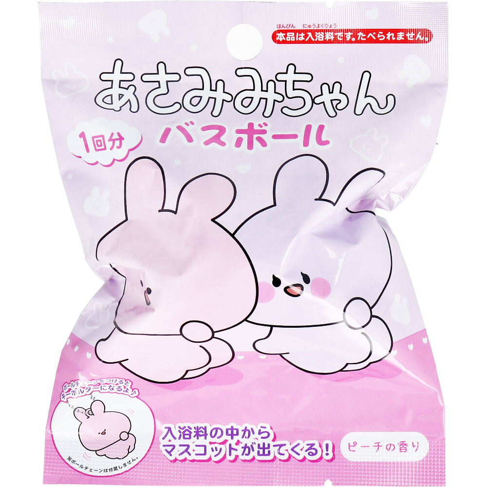 まとめ得 あさみみちゃんバスボール ピーチの香り 75g 1回分 x [18個] /k