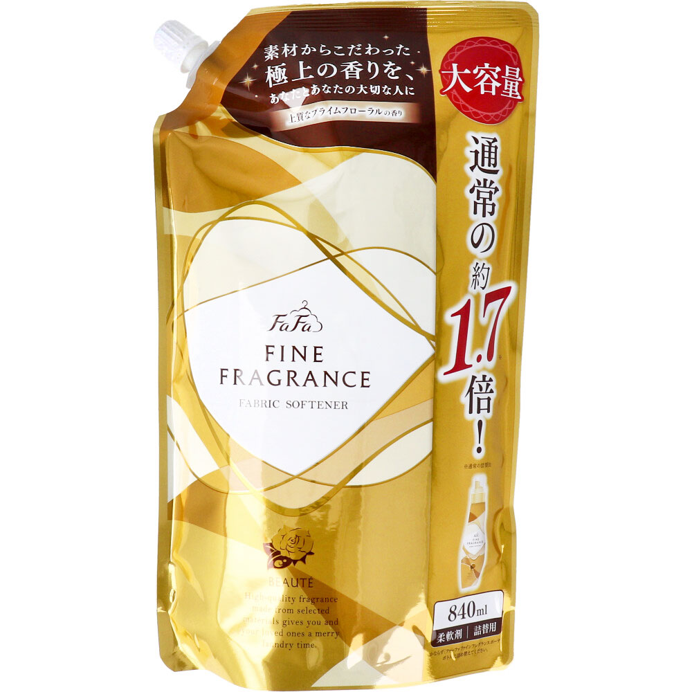 まとめ得 ファーファ ファインフレグランス ボーテ プライムフローラルの香り 柔軟剤 詰替用 840mL x [8個] /k｜web-twohan-kenkou