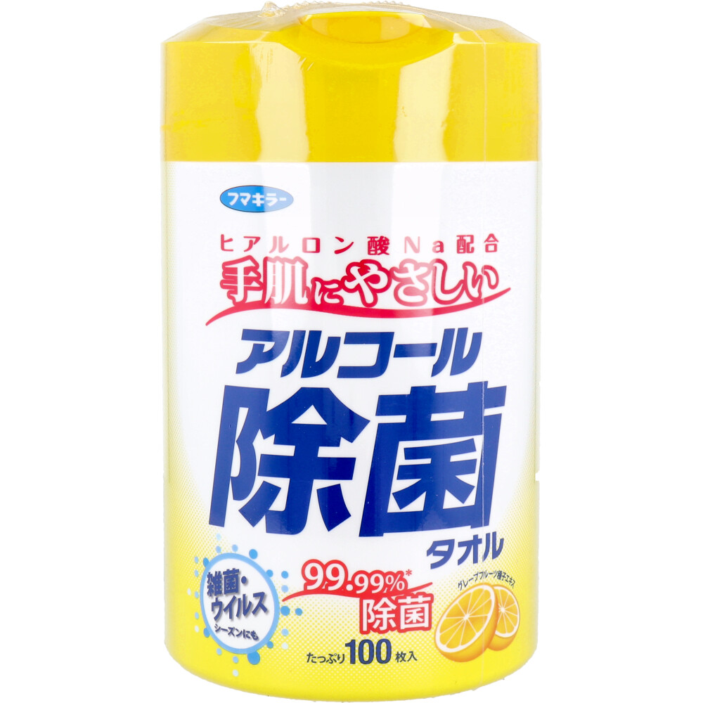 まとめ得 フマキラー アルコール除菌タオル 本体 100枚入 x [18個] /k