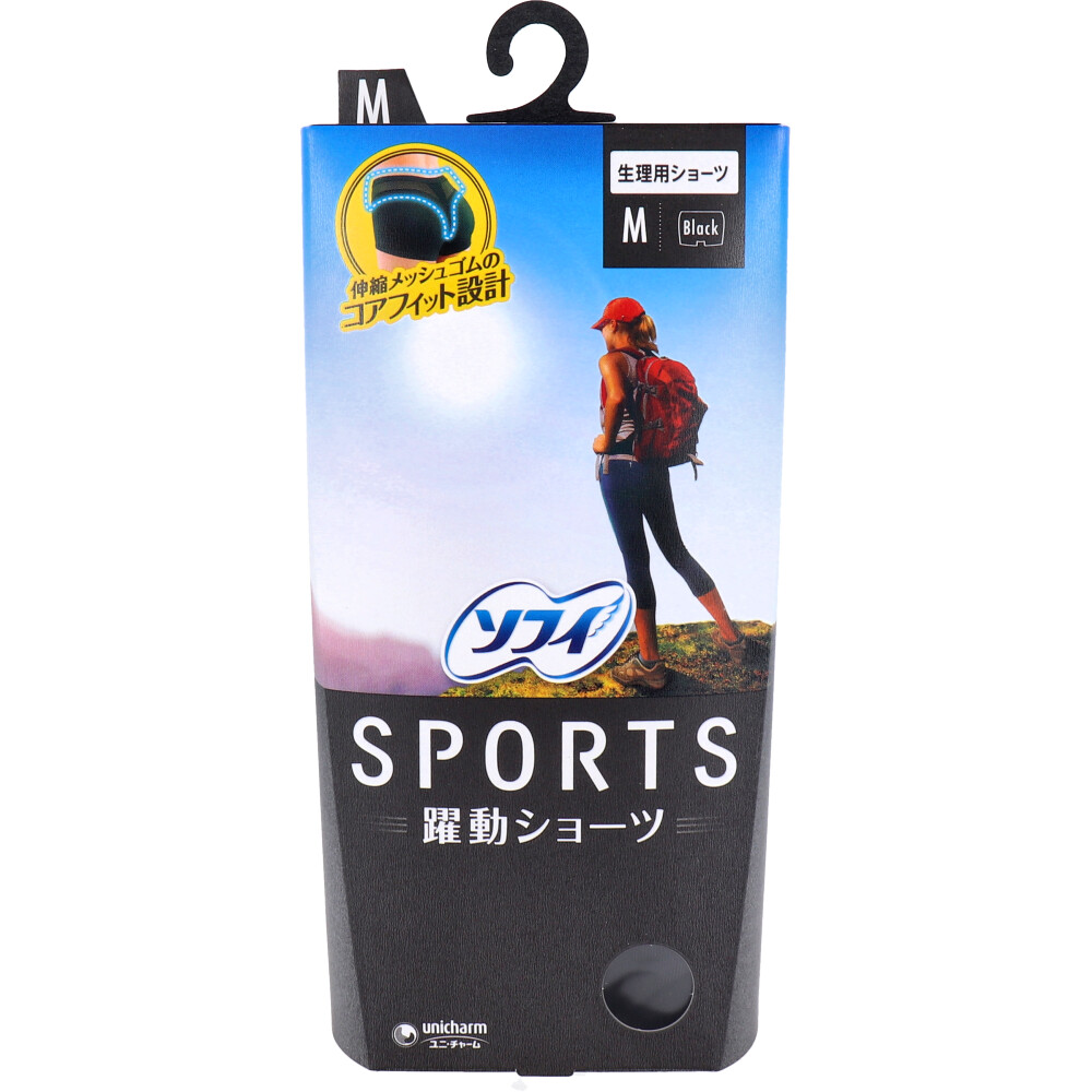 まとめ得 ソフィ SPORTS 躍動ショーツ 生理用ショーツ Mサイズ ブラック x [5個] /k :k2 4903111318254:WEB TWOHAN in