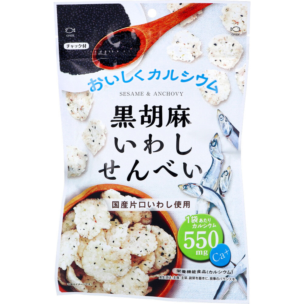 Yahoo! Yahoo!ショッピング(ヤフー ショッピング)まとめ得 ※黒胡麻いわしせんべい 55g x [25個] /k