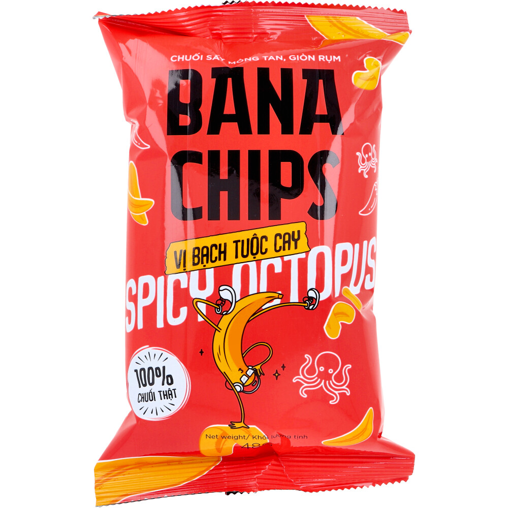 Yahoo! Yahoo!ショッピング(ヤフー ショッピング)まとめ得 ※BANA CHIPS（バナチップス） バナナチップス スパイシーオクトパス 48g x [25個] /k