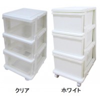 収納用品　シーズユニット3段　ホワイト・SIU-3-WH /a | 