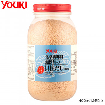 YOUKI ユウキ食品 化学調味料無添加の貝柱だし 400g×12個入り 211950 /a