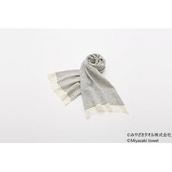 Yahoo! Yahoo!ショッピング(ヤフー ショッピング)みやざきタオル 今治マフラー シマシマ キッズ 140cm×34cm No.5 ブルー /a