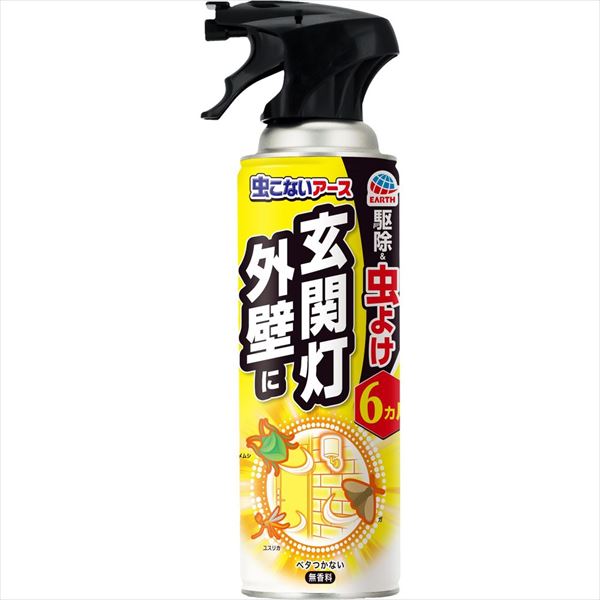 まとめ得 虫こないアース 玄関灯・外壁に 長日数持続タイプ ４５０ｍＬ アース製薬 殺虫剤  x [2個] /h | 