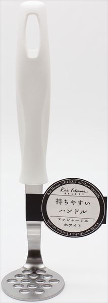 まとめ得 ＤＥ５８２１ ＫＨＳ マッシャーミニ ホワイト 貝印 台所用品  x [5個] /h | 