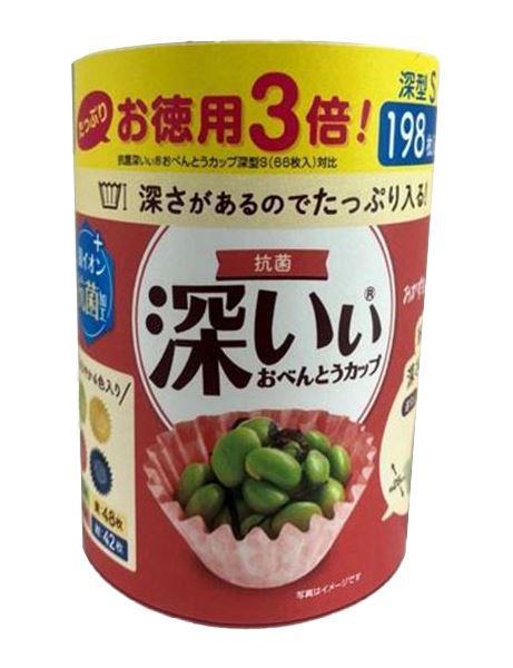 まとめ得 お徳用３倍抗菌深いぃおべんとうカップ深型Ｓ４色 東洋アルミ お弁当用品  x [4個] /h | 