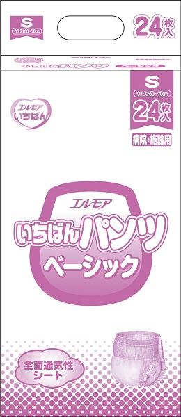 エルモアいちばん パンツベーシック S カミ商事 大人用オムツ /h
