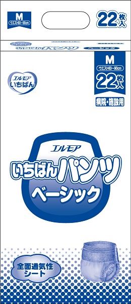 エルモアいちばん パンツベーシック M カミ商事 大人用オムツ /h