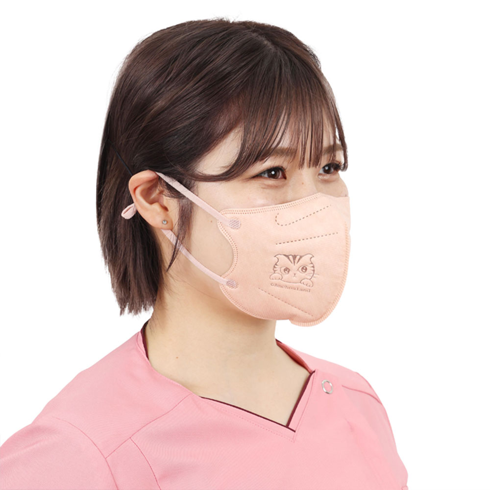 まとめ得 【業務用】KN95 立体構造マスク momocoモデル 個別包装 レギュラーサイズ コーラルピンク 20枚入 x [2個] /k |  | 05