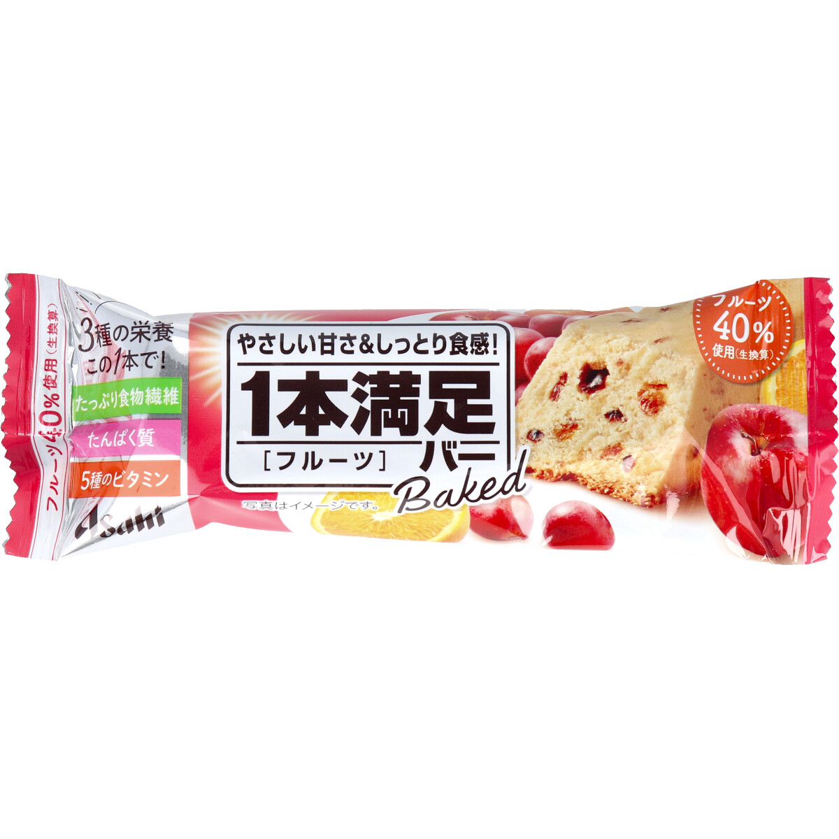 [まとめ得] ※1本満足バー ベイクド フルーツ 1本入 x 20個セット