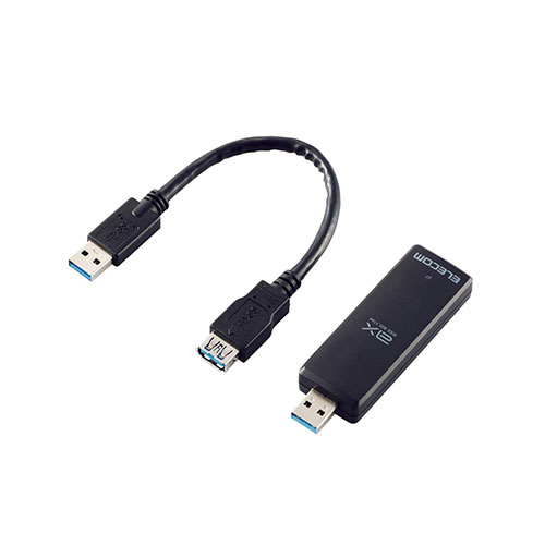 まとめ得 エレコム Wi-Fi 6・USB3.0対応 1201M無線LANアダプター WDC-X1201DU3-B x [2個] /l