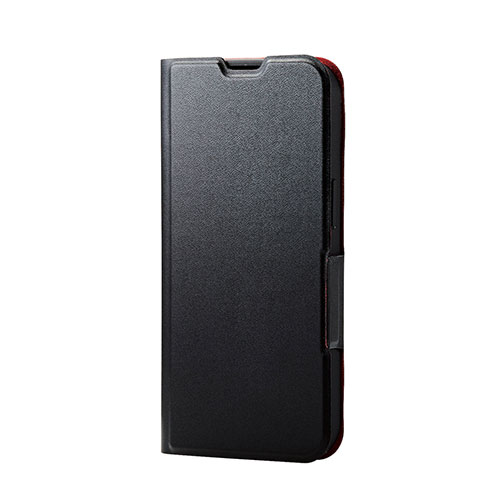 エレコム iPhone 13 Pro ソフトレザーケース 薄型 磁石付き ブラック PM-A21CPLFUBK /l | 