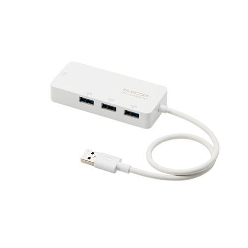 まとめ得 エレコム USB-A 1Gbps有線LANアダプター(USBハブ付き)(白) EDC-GUA3H2-W x [2個] /l