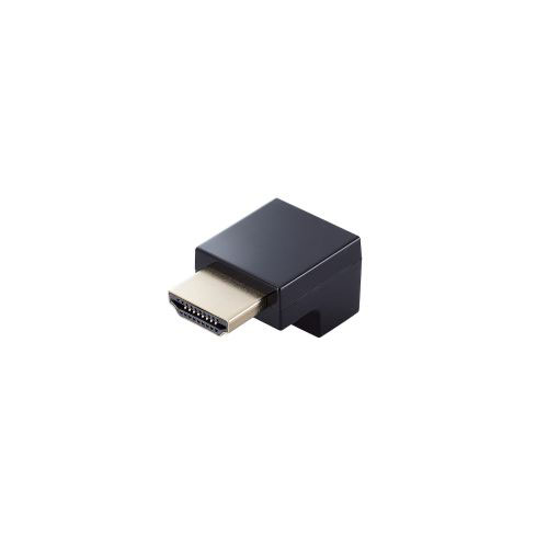 まとめ得 エレコム HDMI L字型アダプター(タイプA-タイプA)スリム 下向き AD-HDAABS02BK x [3個] /l