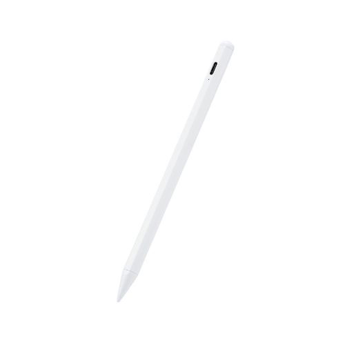 エレコム タッチペン スタイラスペン 充電式 樹脂ペン先 ホワイト P-TPACSTAP05WH /l｜web-twohan