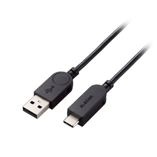 エレコム スイング式USB-A to USB Type-C(TM)ケーブル 約2m ブラック MPA-ACSW20BK /l