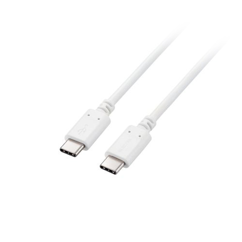 エレコム USB2.0ケーブル(C-C、100W対応) 約1m ホワイト MPA-CC5P10WH /l