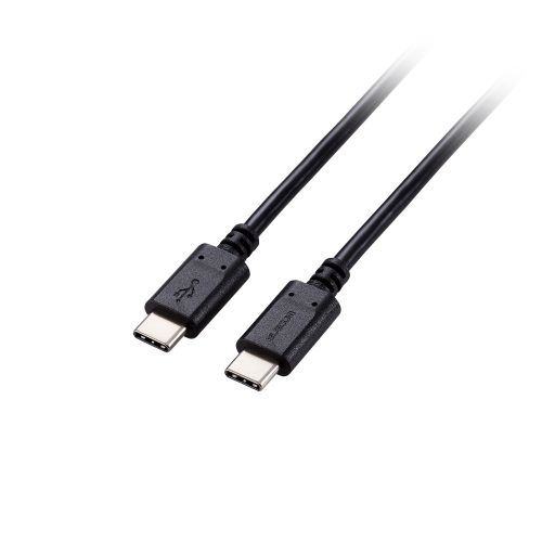 まとめ得 エレコム USB2.0ケーブル(C-C、100W対応) 約2m ブラック MPA-CC5P20BK x [2個] /l