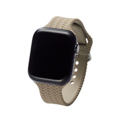 エレコム Apple Watch用 シリコンバンド 編込デザインタイプ (49/45/44/42mm) カーキ AW-45BDSCBKH /l |  | 01