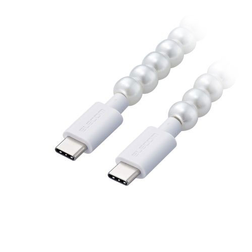 エレコム コードジュエリー &me USB Type-C(TM) - USB Type-Cケーブル パール MPA-CJCC10PL /l | 