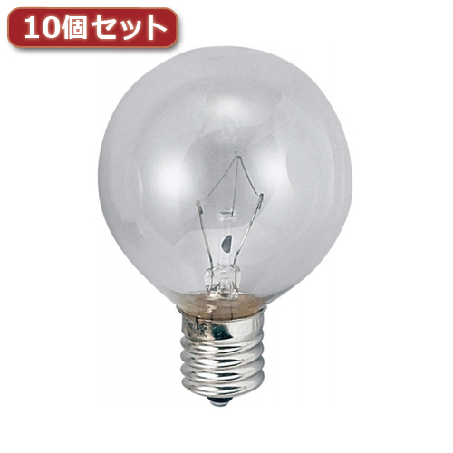 YAZAWA ベビーボール球 G50 E17 40W クリア10個セット G501740CX10 /l