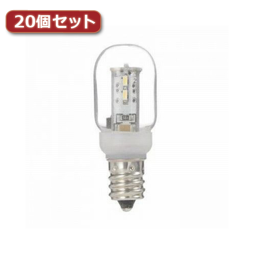 まとめ得 YAZAWA ナツメ形LEDランプ電球色E17クリア20個セット LDT1LG20E17X20 x [2個] /l :l1 4560352861095 m:WEB TWOHAN in