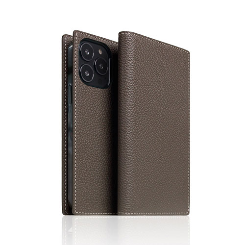 SLG Design Full Grain Leather Case for iPhone 14 Pro Max エトフクリーム 手帳型 SD24350i14PMEC /l :l1 4570047583508:WEB TWOHAN in